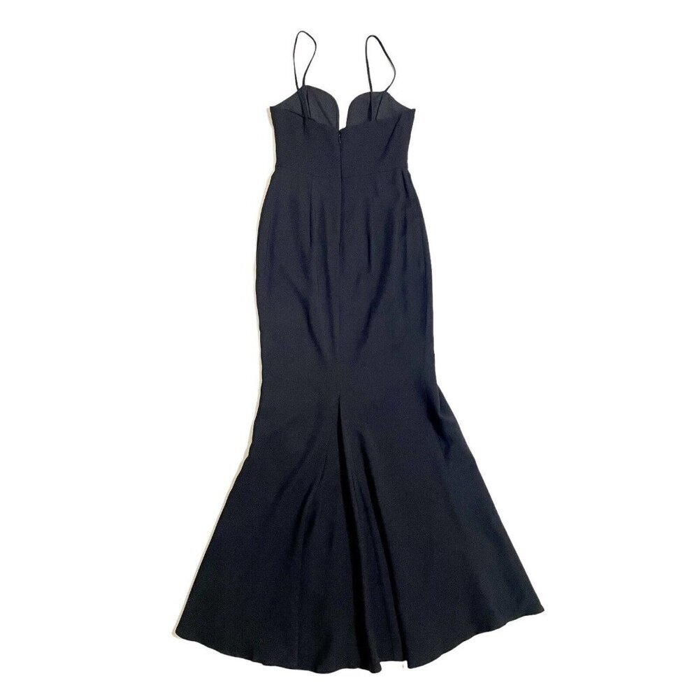 La Maison Talulah Black Mermaid Gown High Slit Evening Dress Sz S New - Picture 8 of 12